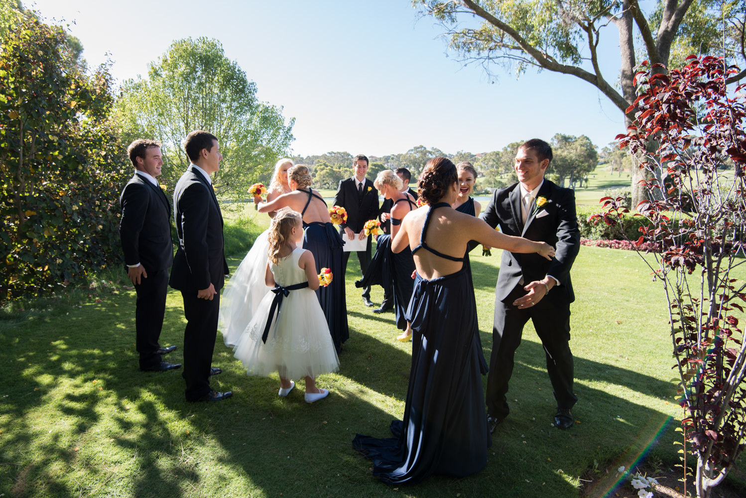 Congratulations after the ceremony