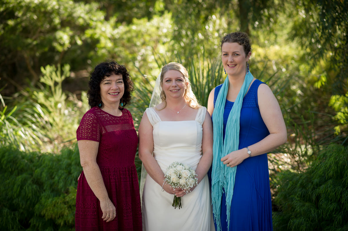 Bride with ladies at King's Park, Perth