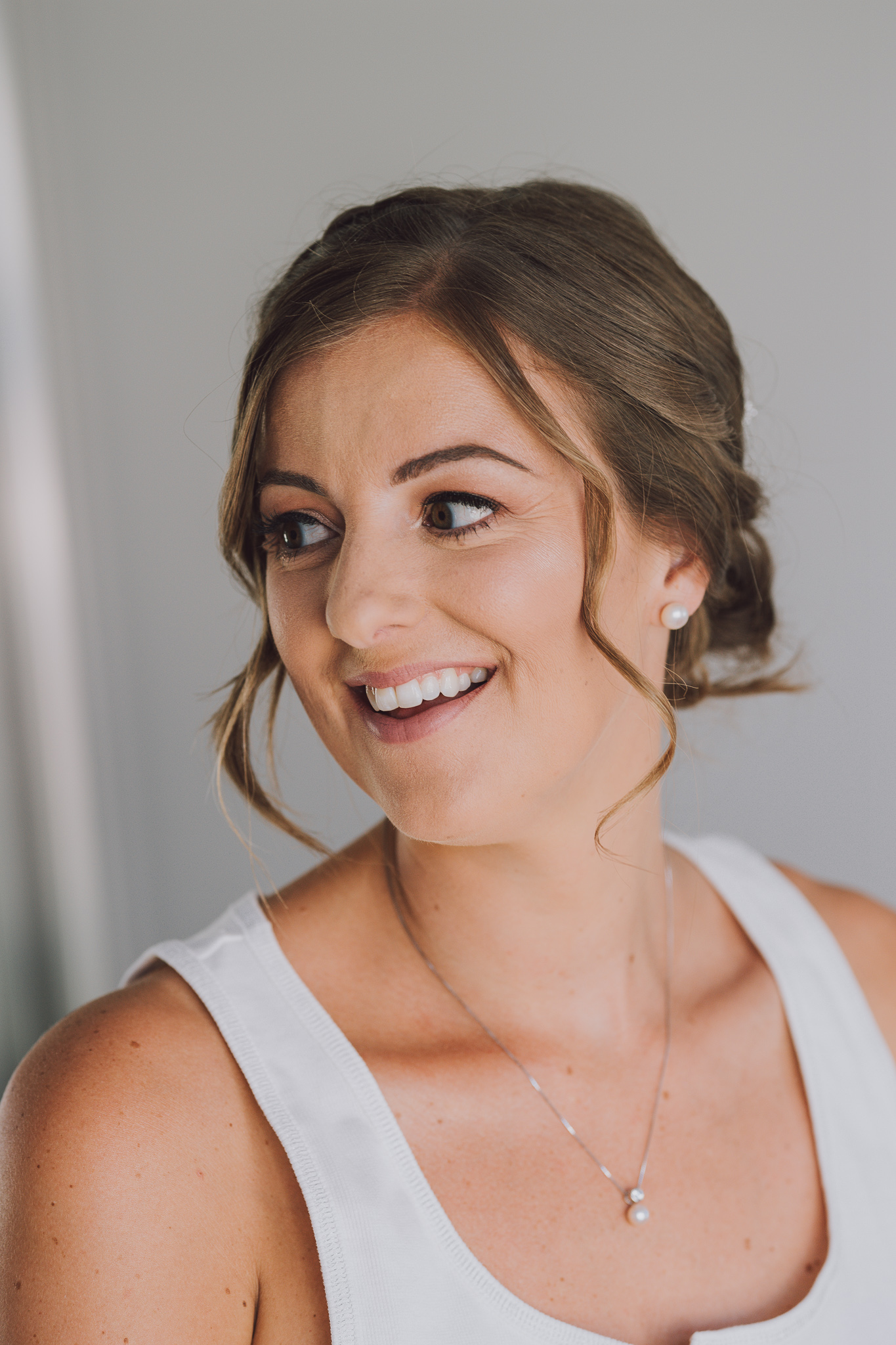 bride looking away