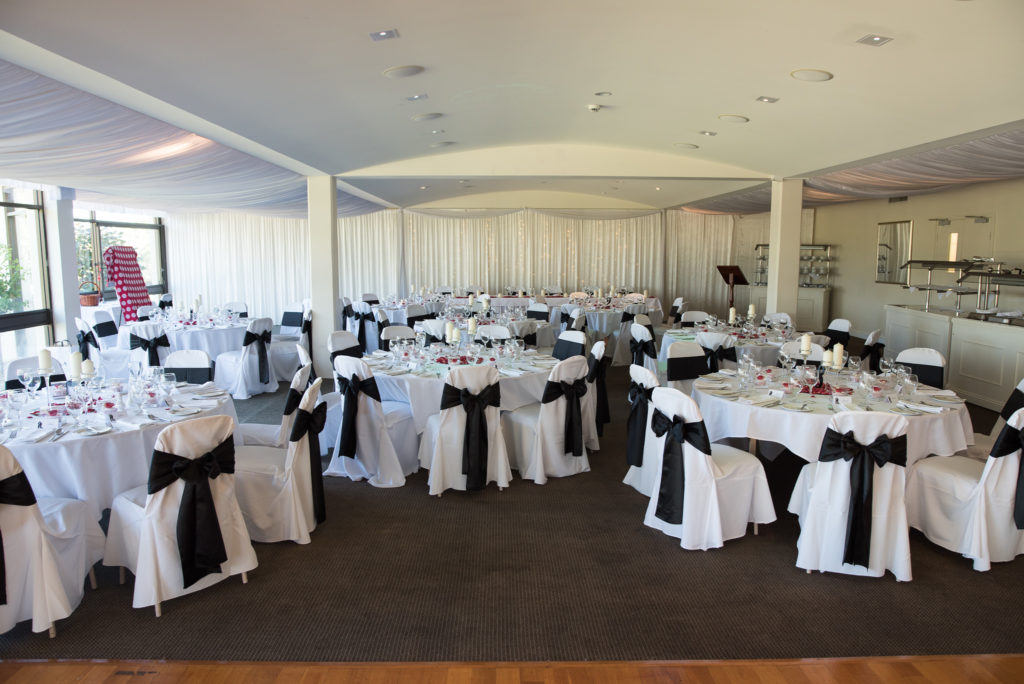 wedding reception setup at Mulberry Estate